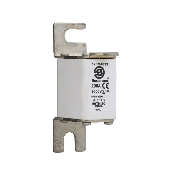 Fuse-link, high speed, 200 A, AC 1000 V, size 00, 30 x 47 x 98 mm, aR, DIN, IEC, type T indicator image 6