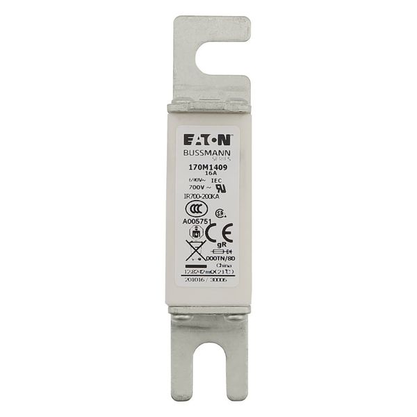 Fuse-link, high speed, 20 A, AC 690 V, DIN 000, 21 x 40 x 100 mm, gR, DIN, IEC, type T indicator image 16