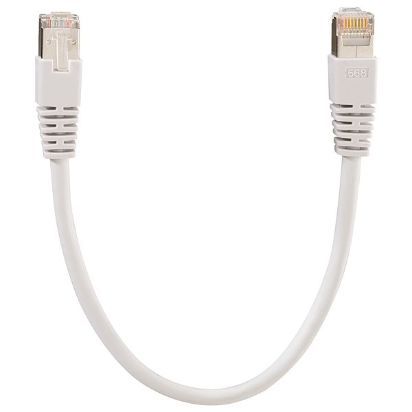 Patch cable, Cat.6A iso 10.0 m gray (similar to RAL 7035) image 1