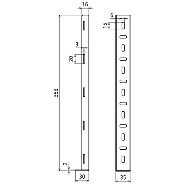 Mounting bracket and 2 straps for mounting the DASD decoupler image 2