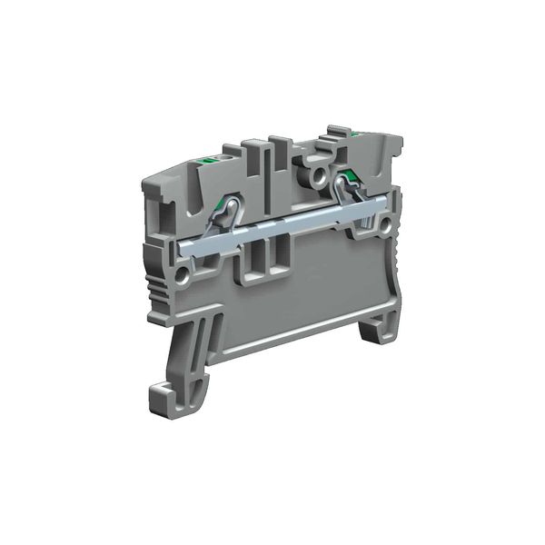 Push-in terminal block 1.5mm2, 1-level, grey color image 1