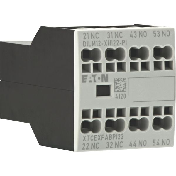 Auxiliary contact module, 4 pole, Ith= 16 A, 2 N/O, 2 NC, Front fixing, Push in terminals, DILA, DILM7 - DILM15 image 10