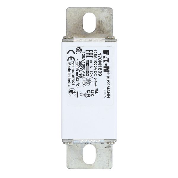 Fuse-link, high speed, 125 A, DC 1000 V, size 000, 24 x 36 x 115 mm, aR, IEC image 19