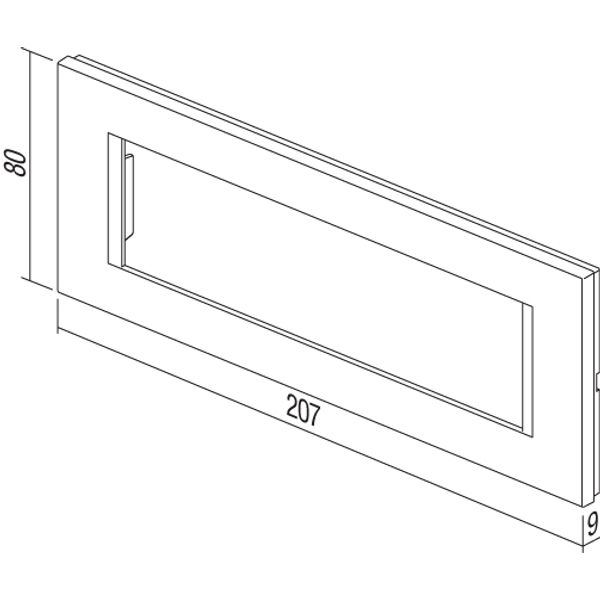 Cover frame 7M, soft touch black image 3