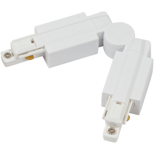 Primo Single Circuit Twisted Connector Right White image 1