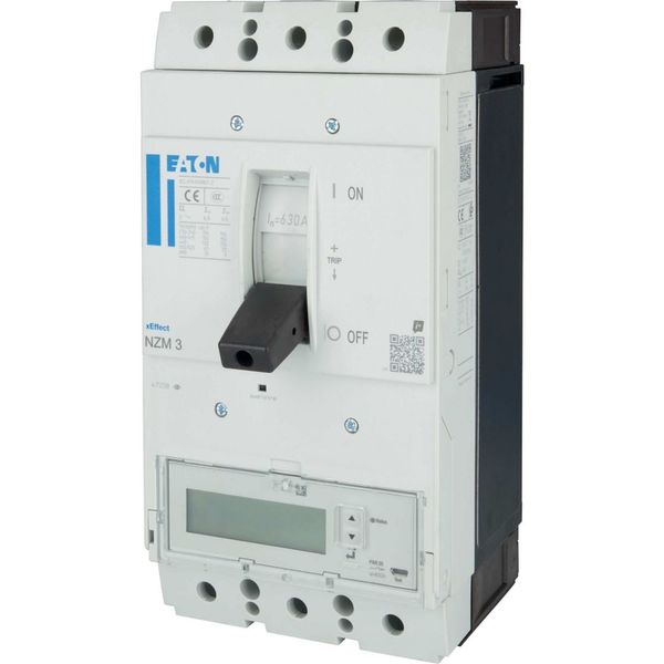 NZM3 PXR25 circuit breaker - integrated energy measurement class 1, 630A, 3p, Screw terminal image 24