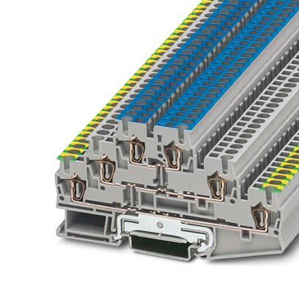 Spring cage ground terminal block image 3