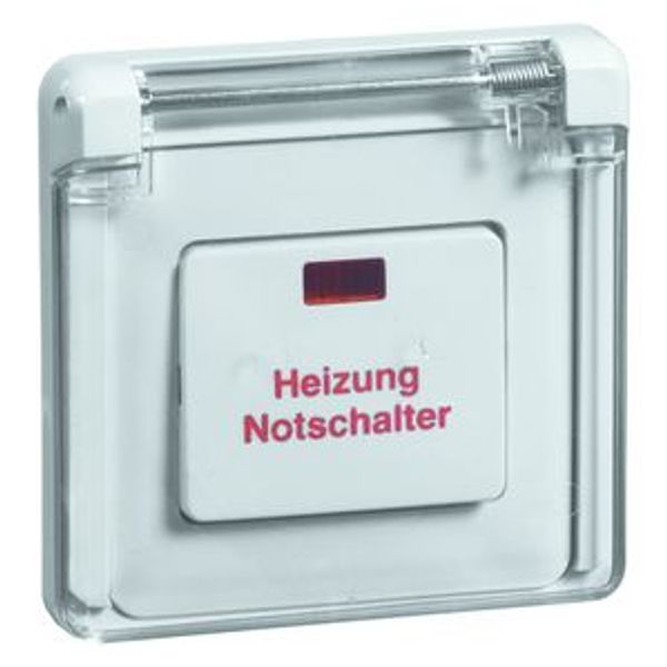 Standard Heizung-Notschalter Aus 1polig UP, weiß image 1