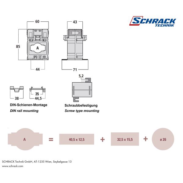 Current transformer 500/5A 40x10, class 0.5 image 7