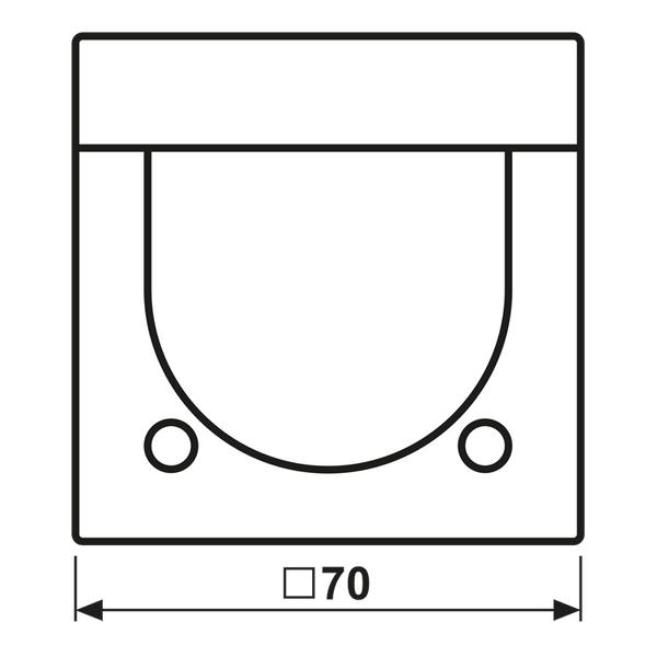 Centre plate with knob room thermostat LS1749BFLG image 5