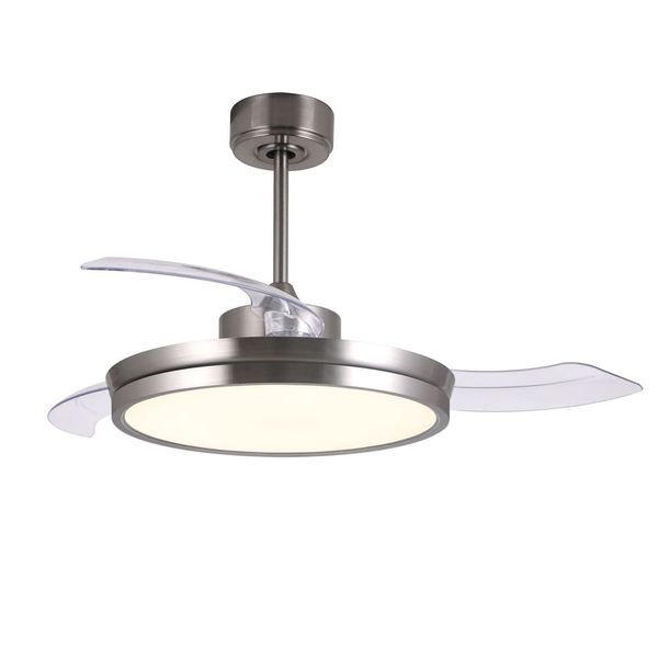 Areca DC LED Ceiling fan 48W CCT Nickel image 2