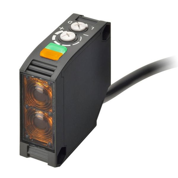 Photoelectric sensor, square body, IR LED , diffuse, 2.5m, AC/DC, rela E3JK7139D image 2