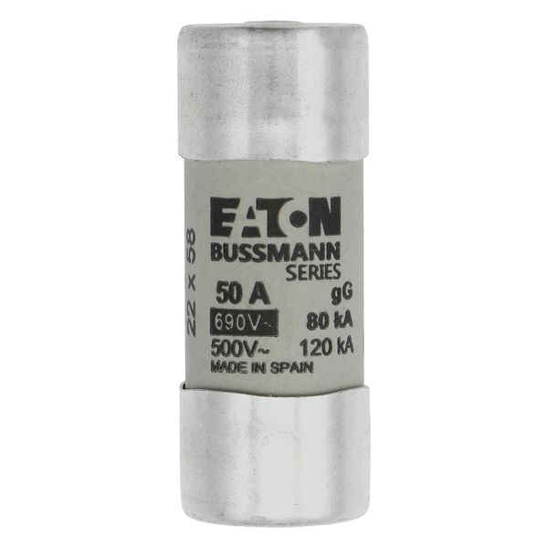 Fuse-link, LV, 50 A, AC 690 V, 22 x 58 mm, gL/gG, IEC, with striker image 3