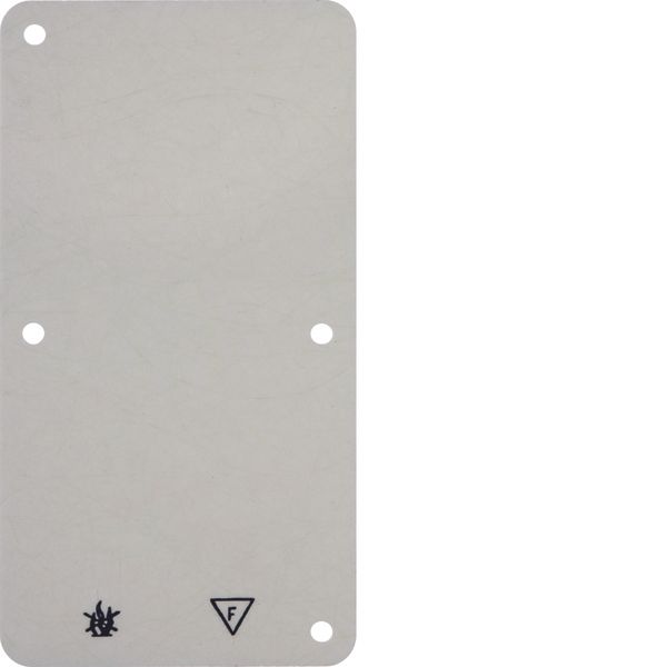 Base plate 2gang, self-extinguishing, surface-mtd, white image 1