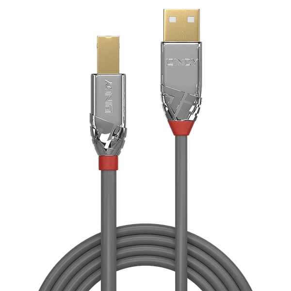 1m USB 2.0 Type A to B Cable, Cromo Line USB Type A Male an B Male image 2