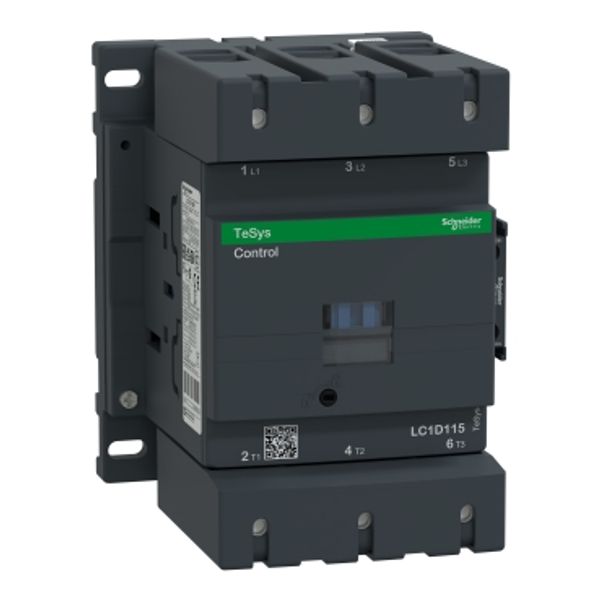 TeSys Deca contactor , 3P(3 NO) , AC-3 , = 440V, 115A , 380V AC 50/60 Hz coil image 3