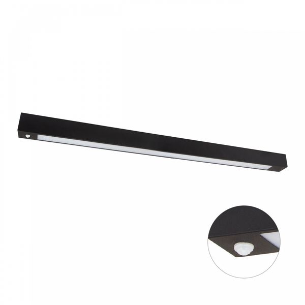 ALLDAY  LED TUBE 1200 250V 1250X65X70MM BLACK WITH PIR SENSOR image 1