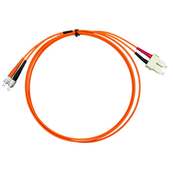 FO Patchcord Duplex SC/FC,62,5/125æm OM1, LS0H, orange, 2m image 2