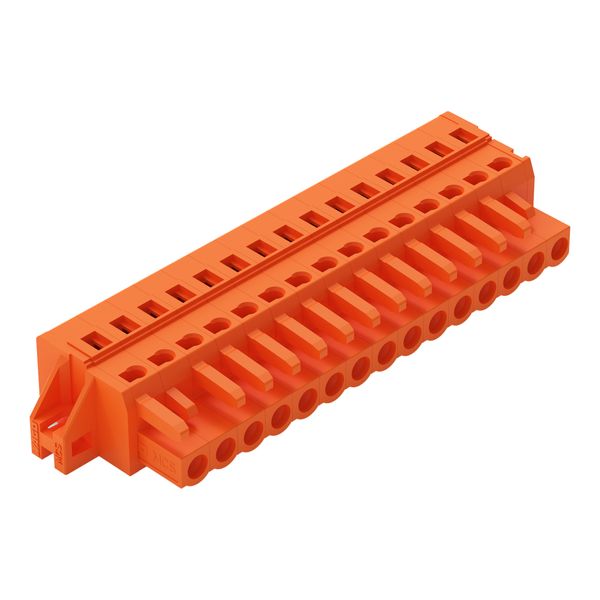 1-conductor female connector CAGE CLAMP® 2.5 mm² orange image 1