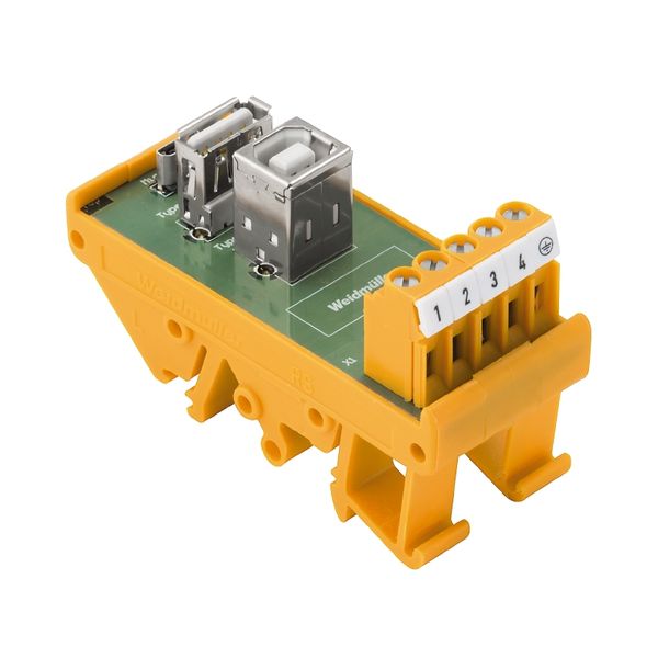 Interface module with terminal, connector, Type A female connector, Ty image 1