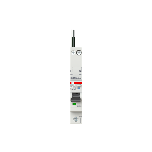 DSE201 M C10 AC30 - N Black Residual Current Circuit Breaker with Overcurrent Protection image 3