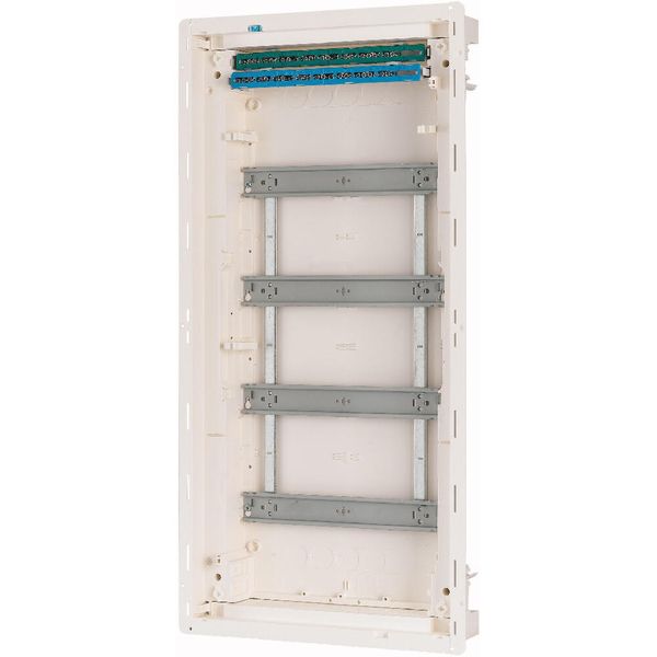Hollow wall compact distribution board, 4-rows, flush sheet steel door image 15