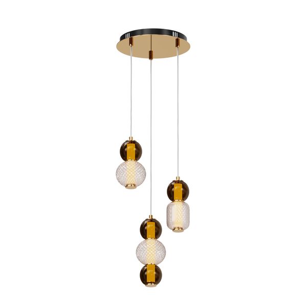 Modern Drop Pendant lamp Gold image 1