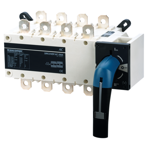 Manually operated transfer switch body SIRCOVER I-0-II 4P 250A image 2