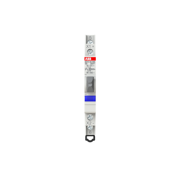 E217-16-10G220Luminous Pushbutton,16 A,acc. to EN 250 V AC,1NO,0NC,0CO, El. Color:Grey,1LED,Blue, MW:0.5 image 6