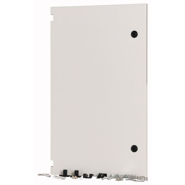 Section wide door, closed, HxW=700x425mm, IP55, grey image 1