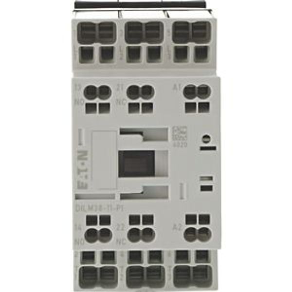 Contactor, 3 pole, 380 V 400 V 18.5 kW, 1 N/O, 1 NC, 230 V 50/60 Hz, AC operation, Push in terminals image 16