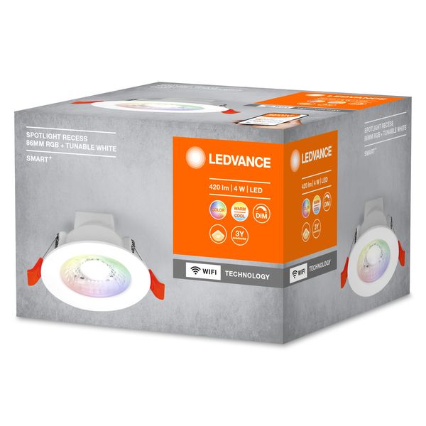 SMART RECESS DOWNLIGHT TW AND RGB 86mm 36° RGB + TW image 9
