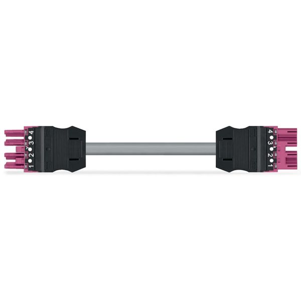 pre-assembled interconnecting cable;Eca;Socket/plug;pink image 1