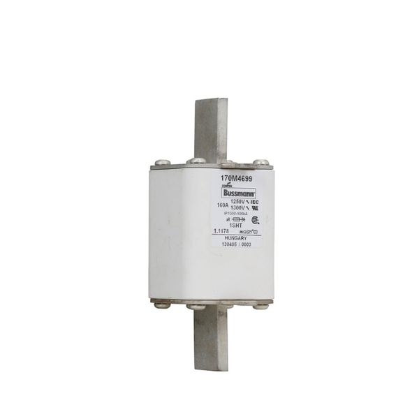 Fuse-link, high speed, 160 A, AC 1250 V, size 1, 53 x 63 x 135 mm, aR, IEC, single indicator image 6