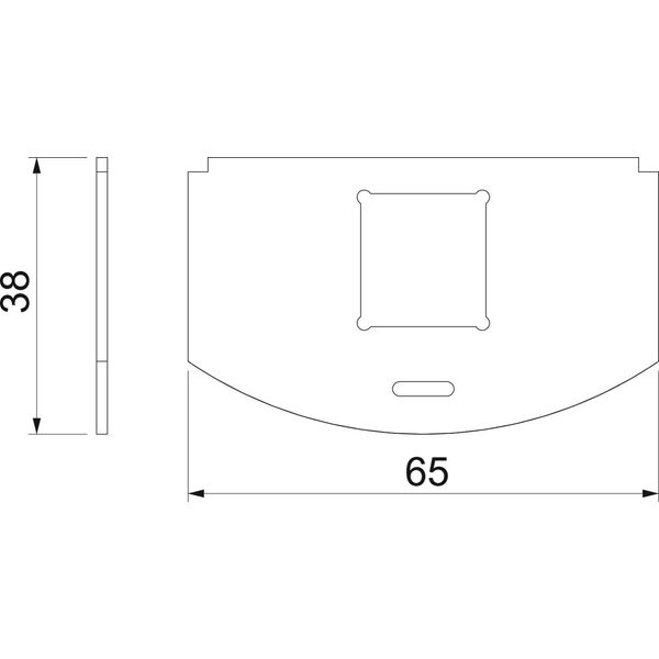 MP R2 LE Mounting plate for GES R2 for 1x Typ  LE image 2