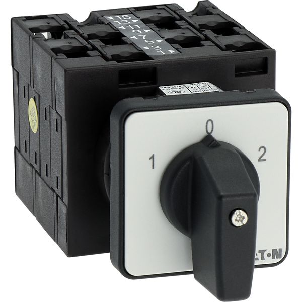 Multi-speed switches, T3, 32 A, flush mounting, 4 contact unit(s), Contacts: 8, 60 °, maintained, With 0 (Off) position, 1-0-2, Design number 8441 image 17