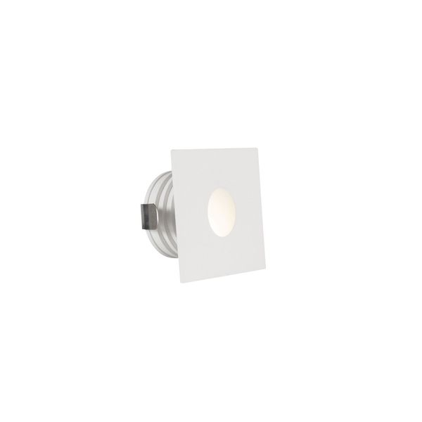 White Aluminium LED 1 Watt 41,36Lm 3000K 3 Volt 50Hz IP54 L: 3.9 W: 2.2 H: 3.9 cm Cut Out: 3.4 cm Cable Lenght 1.80m Connect it with driver 9020170 image 1