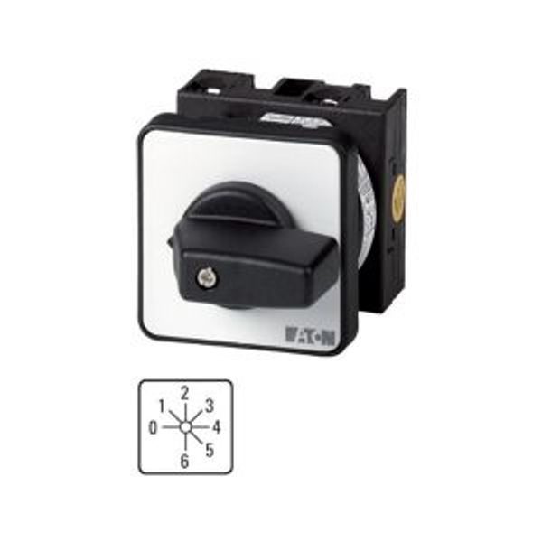 Step switches, T0, 20 A, flush mounting, 3 contact unit(s), Contacts: 6, 45 °, maintained, With 0 (Off) position, 0-6, Design number 145 image 2