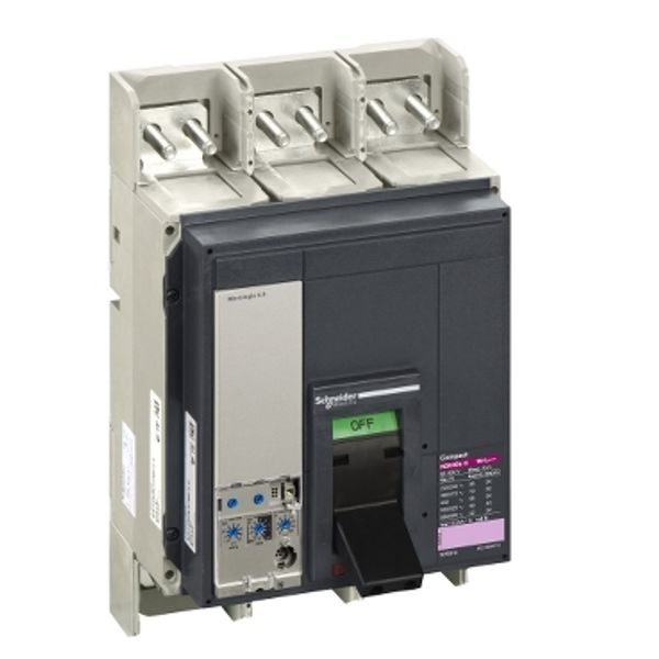 circuit breaker ComPact NS630bH, 70 kA at 415 VAC, Micrologic 5.0 trip unit, 630 A, fixed,3 poles 3d image 3