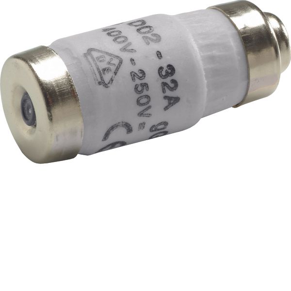 Fuse-link D02 E18 32A 400V gG with indicator, Rated voltage 400 V , 25 image 1