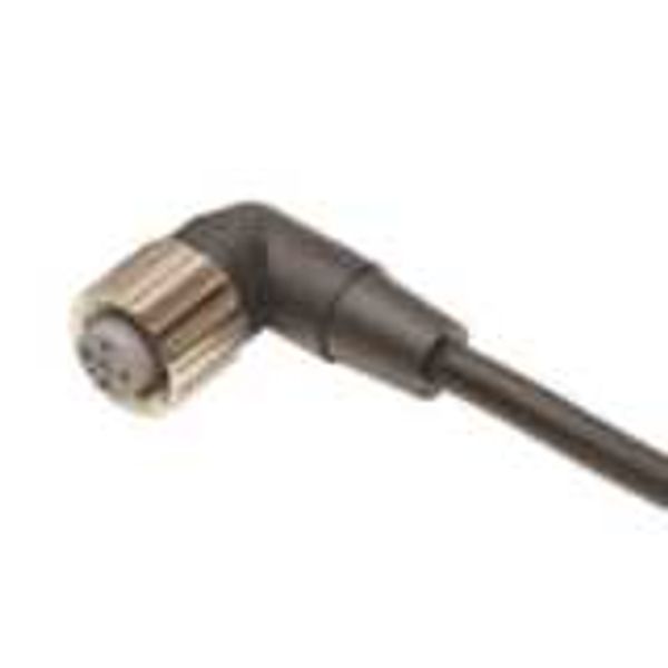 Sensor cable, M12 right-angle socket (female), 3-poles, A coded, PVC f XS2F0704M image 2