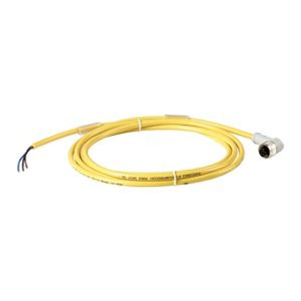Connection cable, 4p/3Ltg, DC current, coupling m12 angled, open end, L=10m image 2