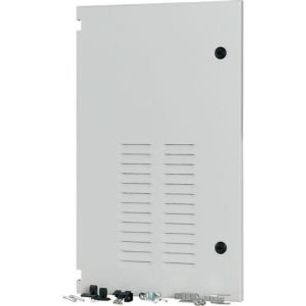 Section wide door, ventilated, left, HxW=700x425mm, IP42, grey image 4