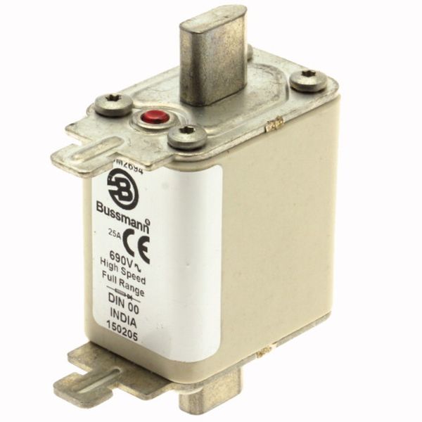 Fuse-link, high speed, 20 A, AC 690 V, DIN 00, 30 x 60 x 79 mm, gR, DIN, IEC, single indicator image 3