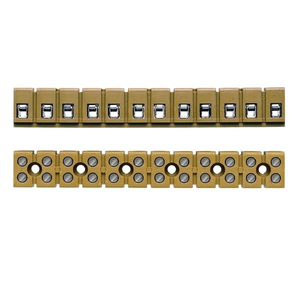 Single- and multi-pole terminal strip, Screw connection, 2.5 mm², 400  image 1