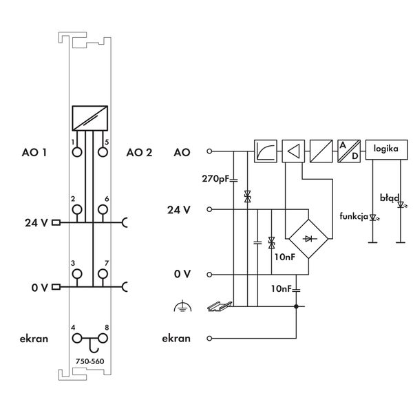 2-channel analog output 0 ... 10 VDC 10 bits light gray image 7