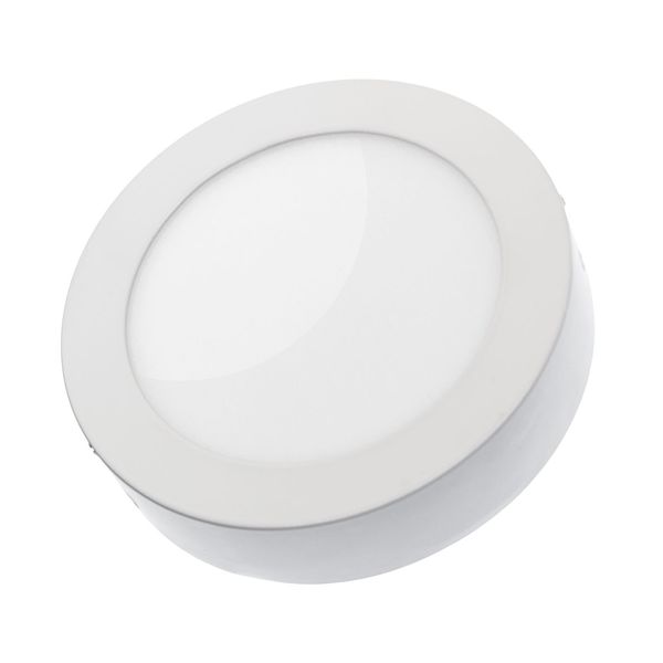 ALGINE  ECO LED ROUND  230V 12W IP20  CW CEILING PANEL white frame SURFACE image 3