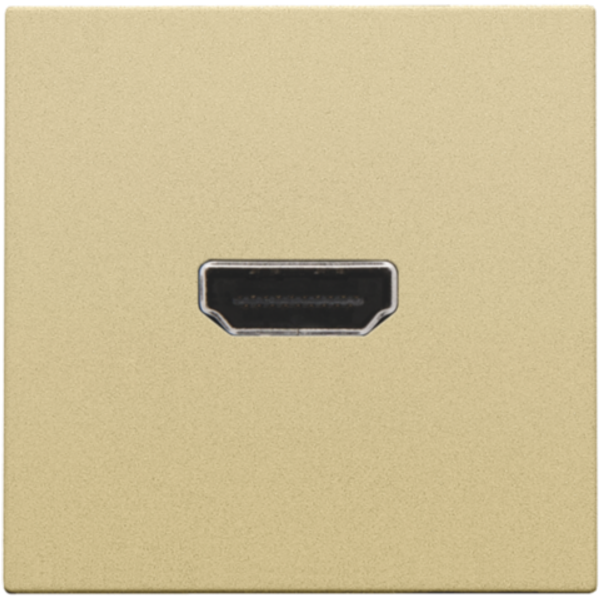 Finishing set with HDMI-to-HDMI connection, gold coated image 1