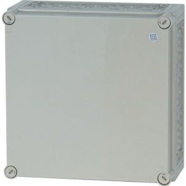 Insulated enclosure, +knockouts, RAL7035, HxWxD=375x375x175mm image 4