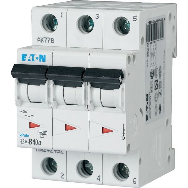 Miniature circuit breaker (MCB), 40 A, 3p, characteristic: D image 7